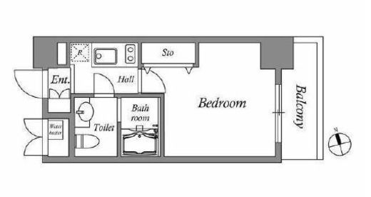 HF東新宿レジデンス　404号室　間取り