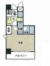ＣＯＲＶＡＬ東新宿　506号室　間取り