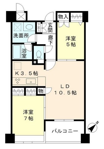エーデルブルク　406号室　間取り
