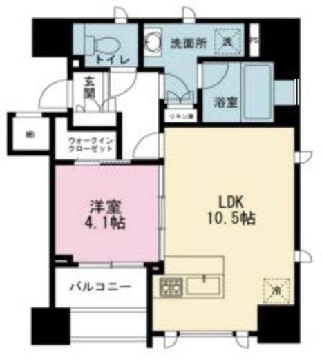 インプレスト赤坂　203号室　間取り