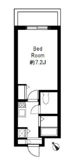 ミリアレジデンス赤坂　202号室　間取り