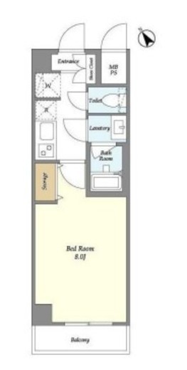 ミリアレジデンス赤坂　306号室　間取り