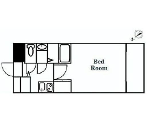 ミリアレジデンス赤坂　406号室　間取り