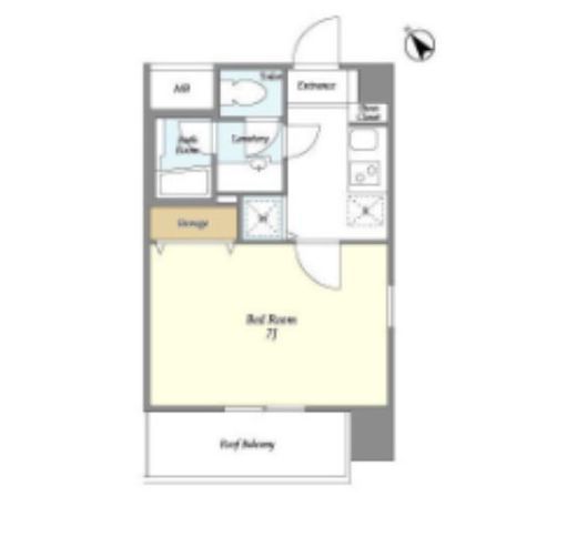 ミリアレジデンス赤坂　604号室　間取り