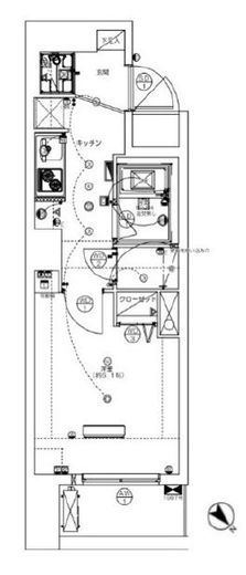 ミリアレジデンス赤坂　703号室　間取り