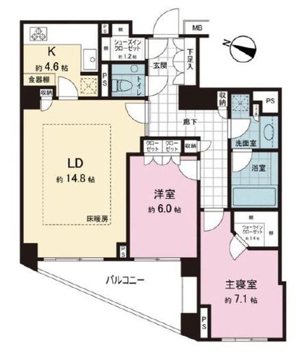 センチュリーフォレスト　1-308号室　間取り