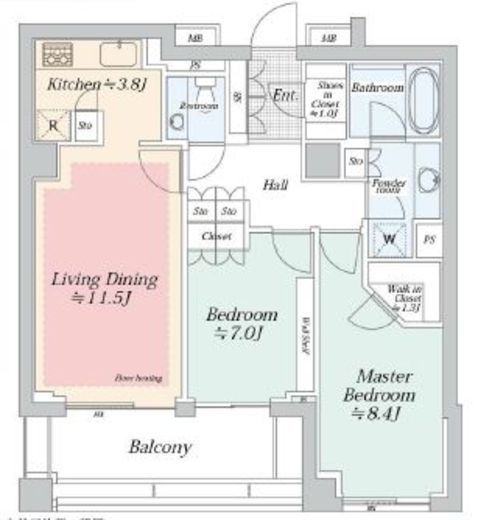 センチュリーフォレスト　205号室　間取り