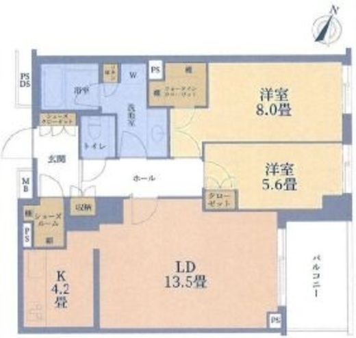 センチュリーフォレスト　2-505号室　間取り