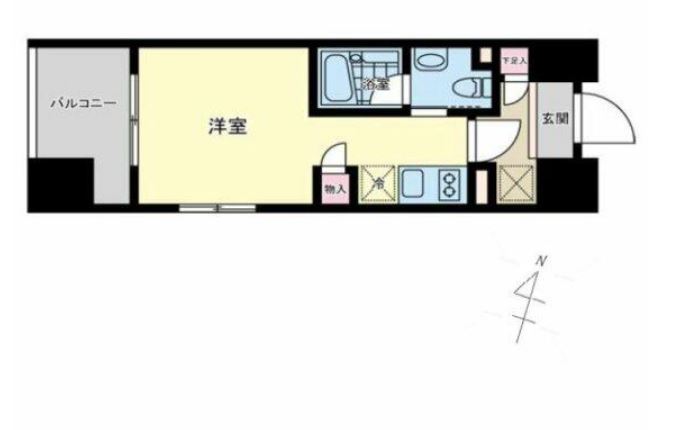 プライマル笹塚　405号室　間取り