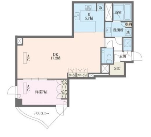 ジュールAレジデンス 　1107号室　間取り