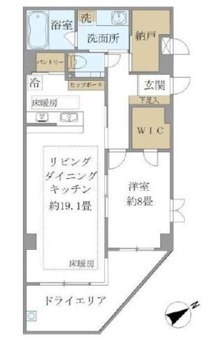 パークフロント大山　101号室　間取り