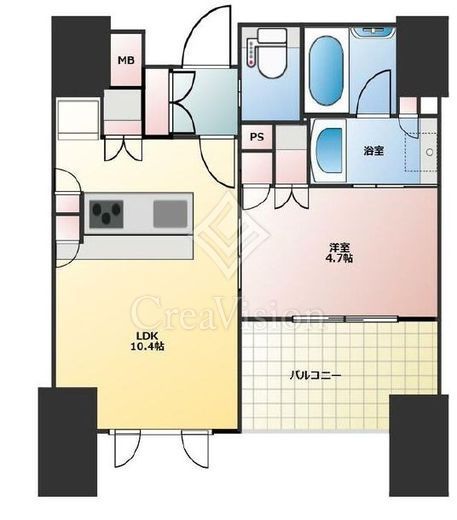 パークリュクス恵比寿　203号室　間取り