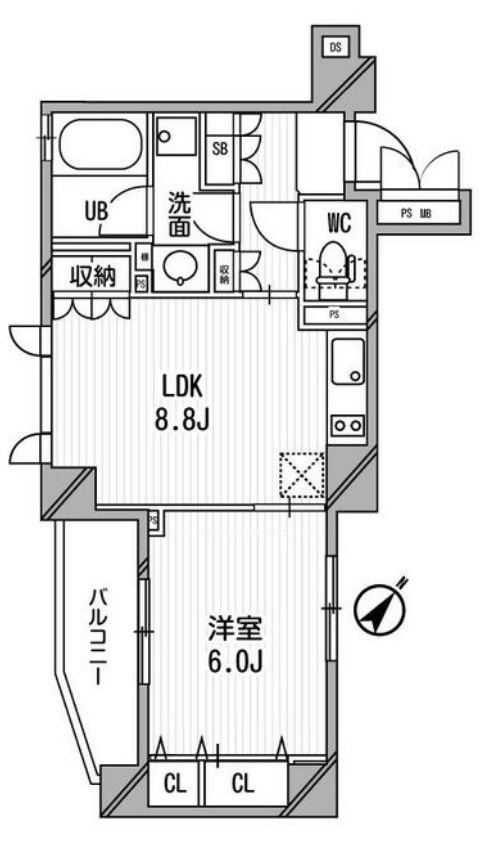 クリオ渋谷ラ・モード　305号室　間取り