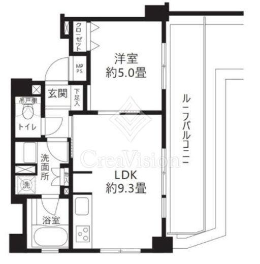クリオ渋谷ラ・モード　705号室　間取り