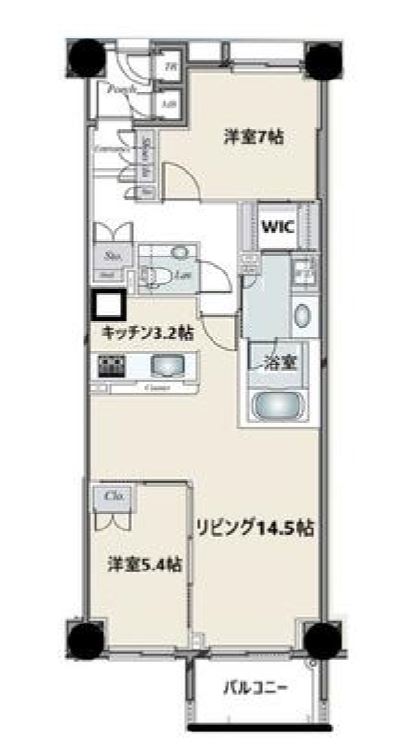 アルス代々木参宮橋コートアデリオン　405号室　間取り