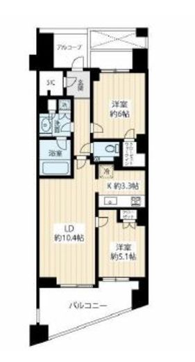 The目黒四季レジデンス　204号室　間取り