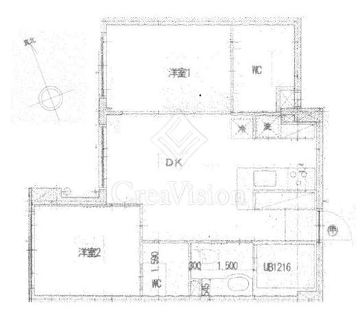 ベルジューレ高輪　104号室　間取り