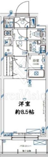 ガリシア新宿余丁町　104号室　間取り