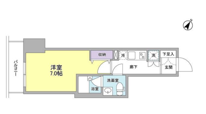 ジェイフラッツ初台　402号室　間取り