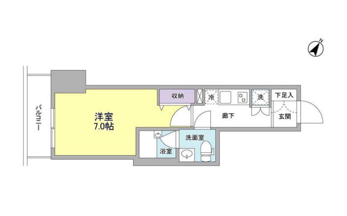 ジェイフラッツ初台　302号室　間取り