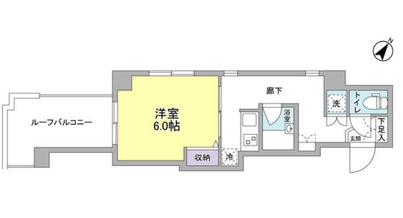 ジェイフラッツ初台　504号室　間取り