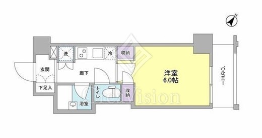 ジェイフラッツ初台　409号室　間取り
