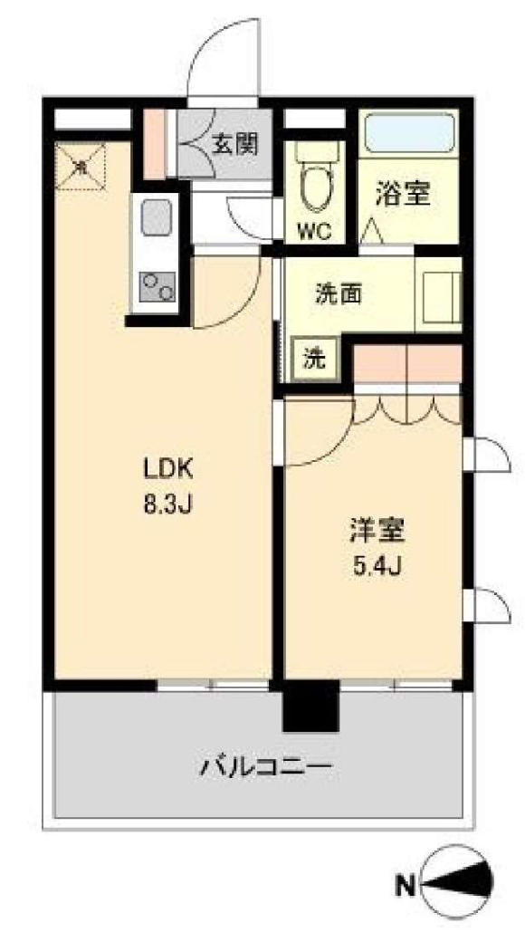 ラクアスレジデンス東新宿　915号室　間取り