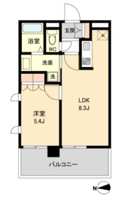 ラクアスレジデンス東新宿　1001号室　間取り