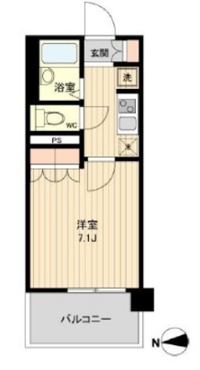 ラクアスレジデンス東新宿　904号室　間取り