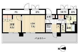 ラクアスレジデンス東新宿　912号室　間取り
