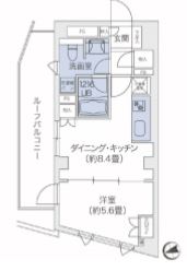 代官山BLESS鉢山　401号室　間取り