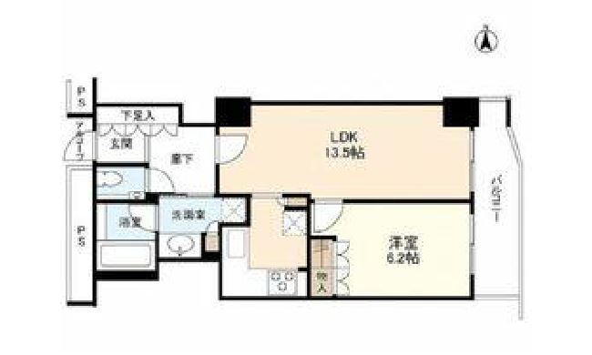 ソアールタワー市ヶ谷の丘　1208号室　間取り