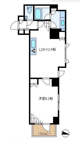 アトラス四谷レジデンス　408号室　間取り