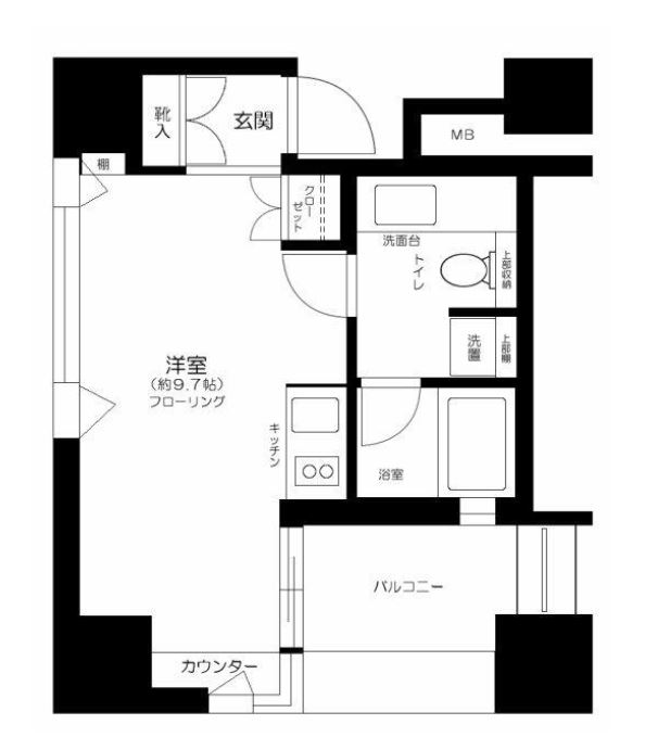 ザ・タワー芝浦　2F号室　間取り