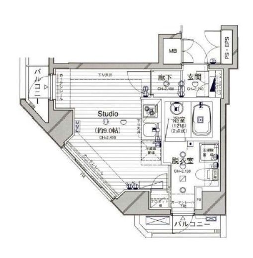 ダイナシティ西新宿　903号室　間取り