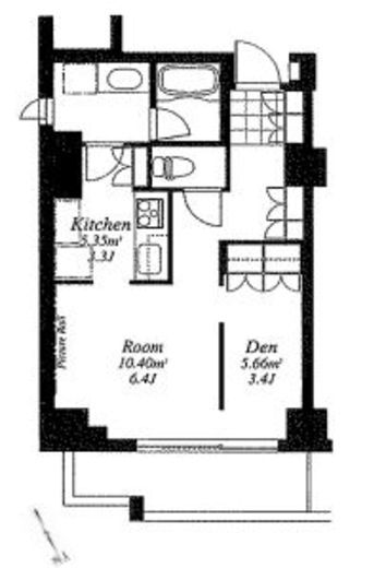 フレンシア外苑西　206号室　間取り