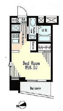 レジディア市谷薬王寺　902号室　間取り