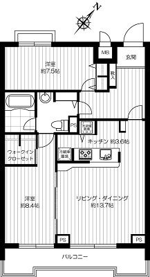 グラマシー恵比寿　210号室　間取り