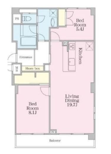グラマシー恵比寿　504号室　間取り