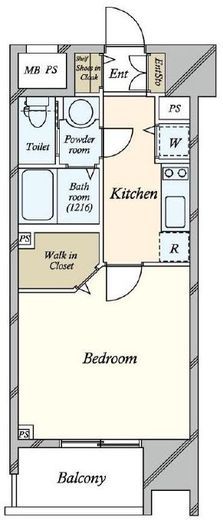 グローベル新大久保マスターズゲート　702号室　間取り