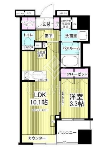 アンビックス神田　204号室　間取り
