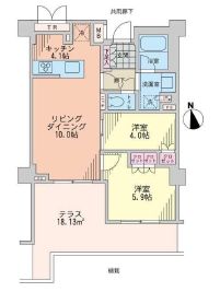 ブランズ本郷真砂　103号室　間取り