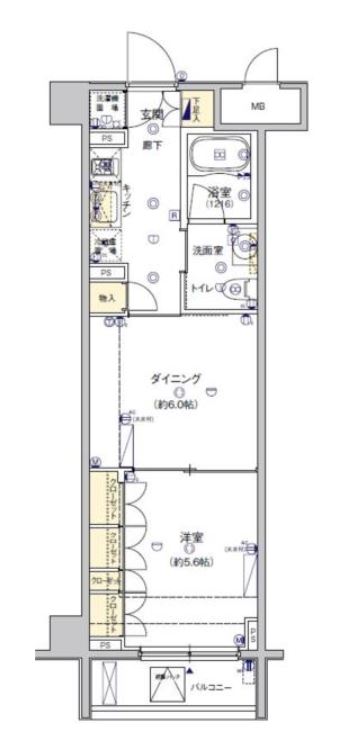 フィース水天宮前　207号室　間取り