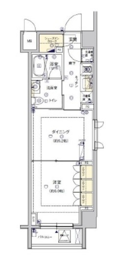 フィース水天宮前　311号室　間取り