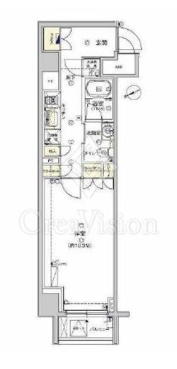 フィース水天宮前　716号室　間取り