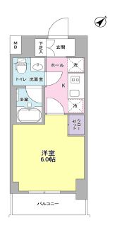 プラース千代田富士見　505号室　間取り
