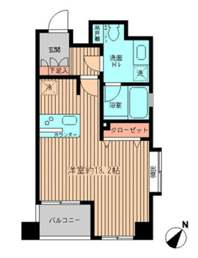 プラティノ代々木　405号室　間取り