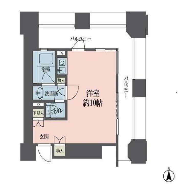 ルネ新宿御苑タワー　903号室　間取り