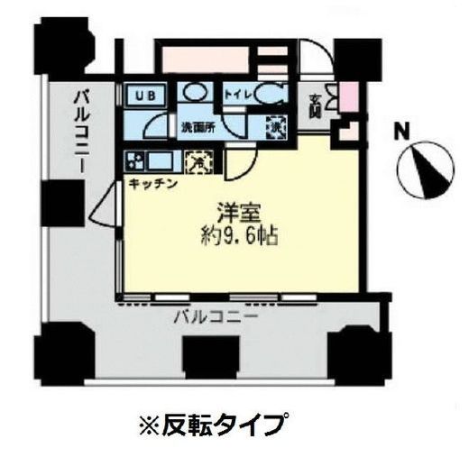 ルネ新宿御苑タワー　1206号室　間取り