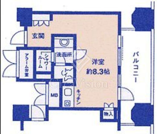ルネ新宿御苑タワー　705号室　間取り